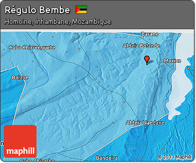 Political 3D Map of Régulo Bembe