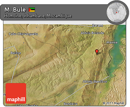 Satellite 3D Map of M. Bule