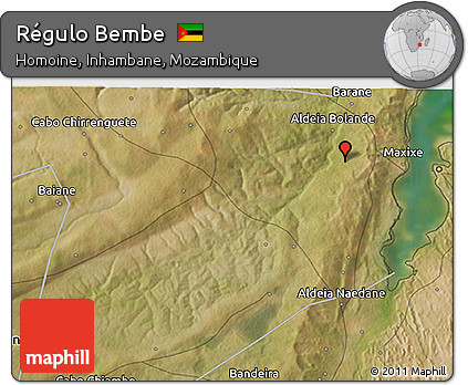 Satellite 3D Map of Régulo Bembe
