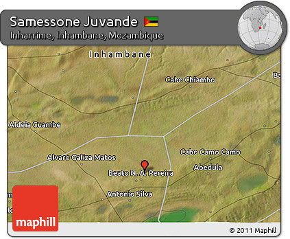 Satellite 3D Map of Samessone Juvande