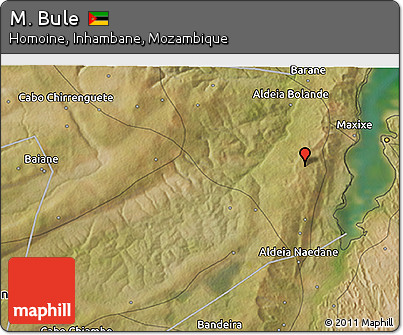 Satellite 3D Map of M. Bule