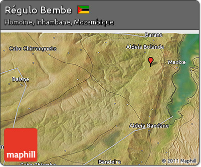 Satellite 3D Map of Régulo Bembe