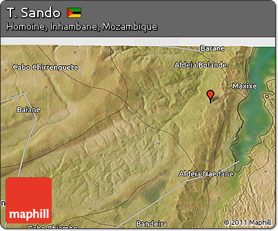 Satellite 3D Map of T. Sando
