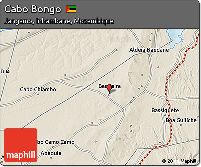 Shaded Relief 3D Map of Cabo Bongo