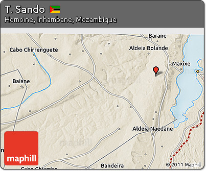 Shaded Relief 3D Map of T. Sando