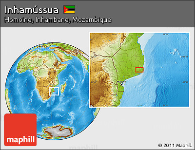 Physical Location Map of Inhamússua