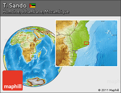 Physical Location Map of T. Sando