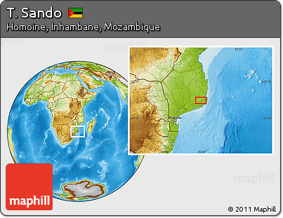 Physical Location Map of T. Sando
