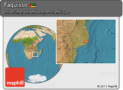 Satellite Location Map of Faquisso