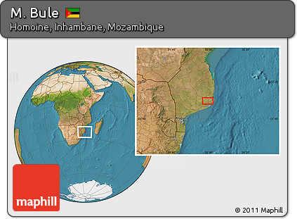 Satellite Location Map of M. Bule