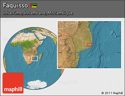 Satellite Location Map of Faquisso