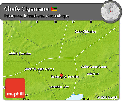 Physical Map of Chefe Cigamane