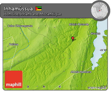 Physical Map of Inhamússua