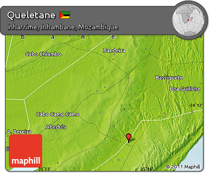 Physical Map of Queletane