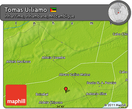 Physical Map of Tomas Uiliamo