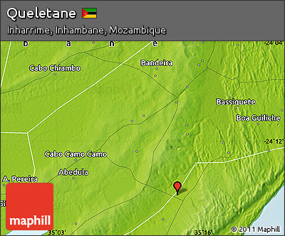 Physical Map of Queletane