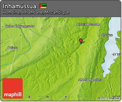 Physical Map of Inhamússua