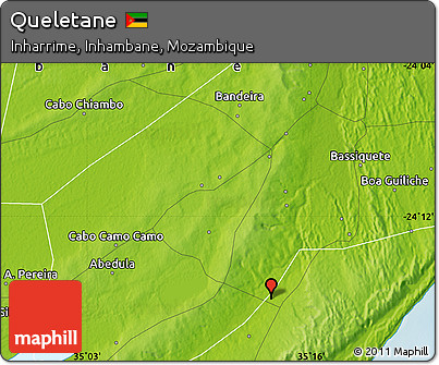 Physical Map of Queletane