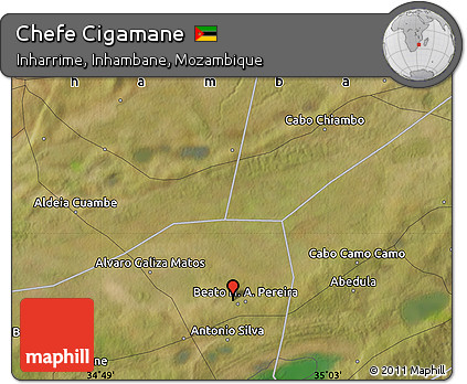 Satellite Map of Chefe Cigamane