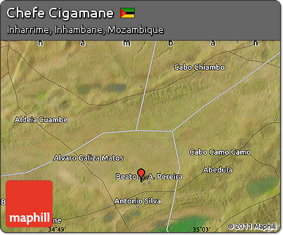 Satellite Map of Chefe Cigamane