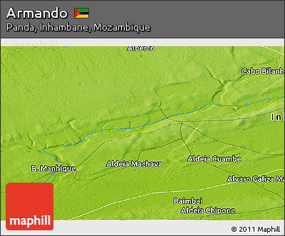 Physical Panoramic Map of Armando