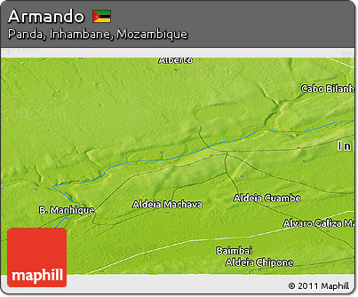 Physical Panoramic Map of Armando