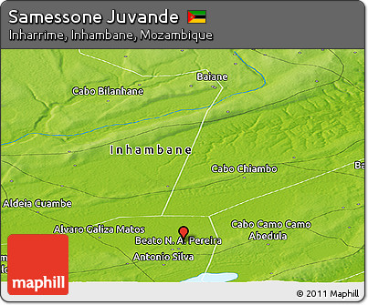 Physical Panoramic Map of Samessone Juvande