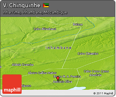 Physical Panoramic Map of V. Chinquinhe