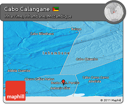Political Panoramic Map of Cabo Calangane