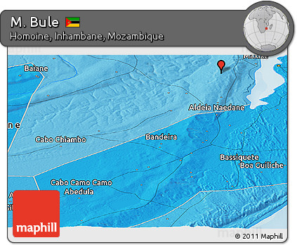 Political Panoramic Map of M. Bule