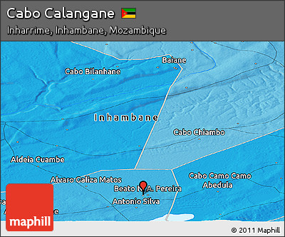 Political Panoramic Map of Cabo Calangane