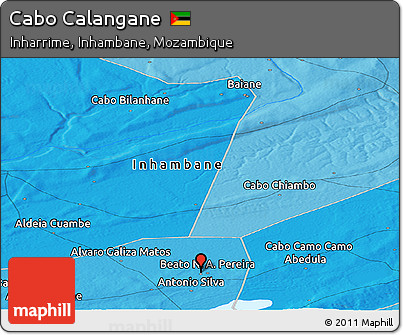 Political Panoramic Map of Cabo Calangane