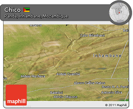 Satellite Panoramic Map of Chico