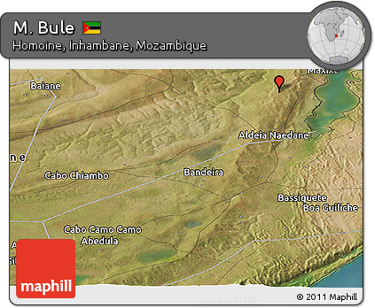 Satellite Panoramic Map of M. Bule