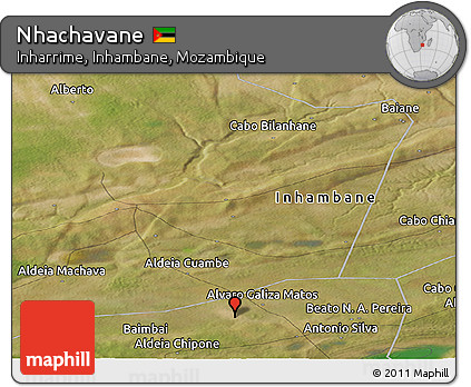 Satellite Panoramic Map of Nhachavane