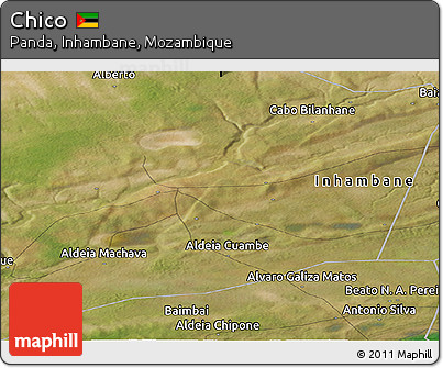 Satellite Panoramic Map of Chico