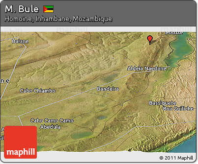 Satellite Panoramic Map of M. Bule