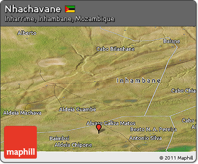 Satellite Panoramic Map of Nhachavane
