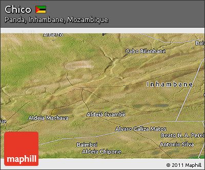 Satellite Panoramic Map of Chico