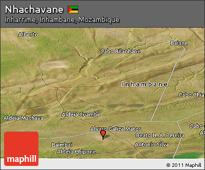 Satellite Panoramic Map of Nhachavane