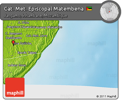 Physical 3D Map of Cat. Met. Episcopal Matembena