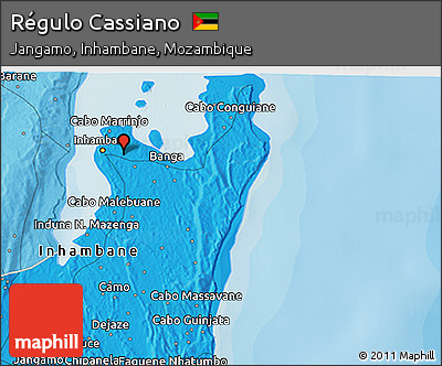 Political 3D Map of Régulo Cassiano