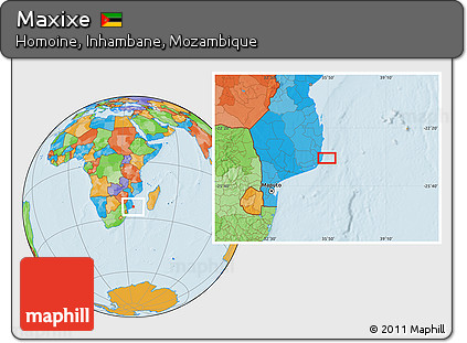 Political Location Map of Maxixe