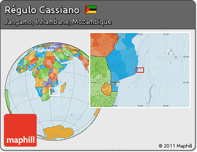 Political Location Map of Régulo Cassiano