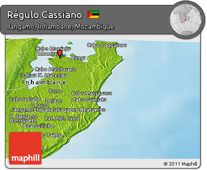 Physical Panoramic Map of Régulo Cassiano