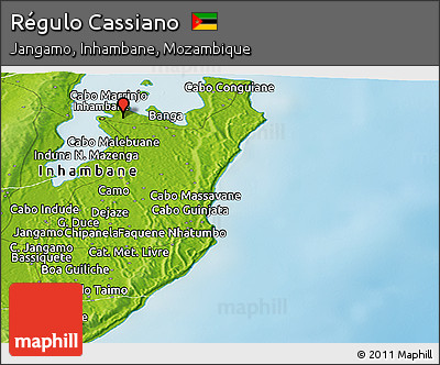 Physical Panoramic Map of Régulo Cassiano