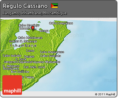 Physical Panoramic Map of Régulo Cassiano