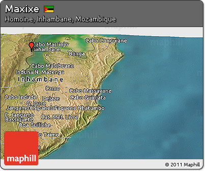 Satellite Panoramic Map of Maxixe