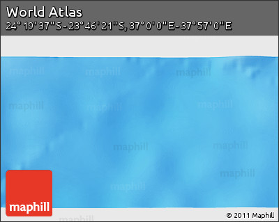 Physical 3D Map of the Area around 24° 2' 59" S, 37° 28' 30" E