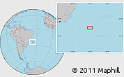 Gray Location Map of the area around 24° 2' 59" S, 37° 19' 30" W
